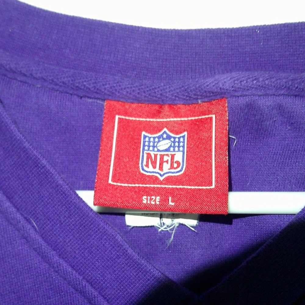 Vintage NFL Vikings Vest Sleeveless Sweater Purple NFL Football Fan Apparel L‎